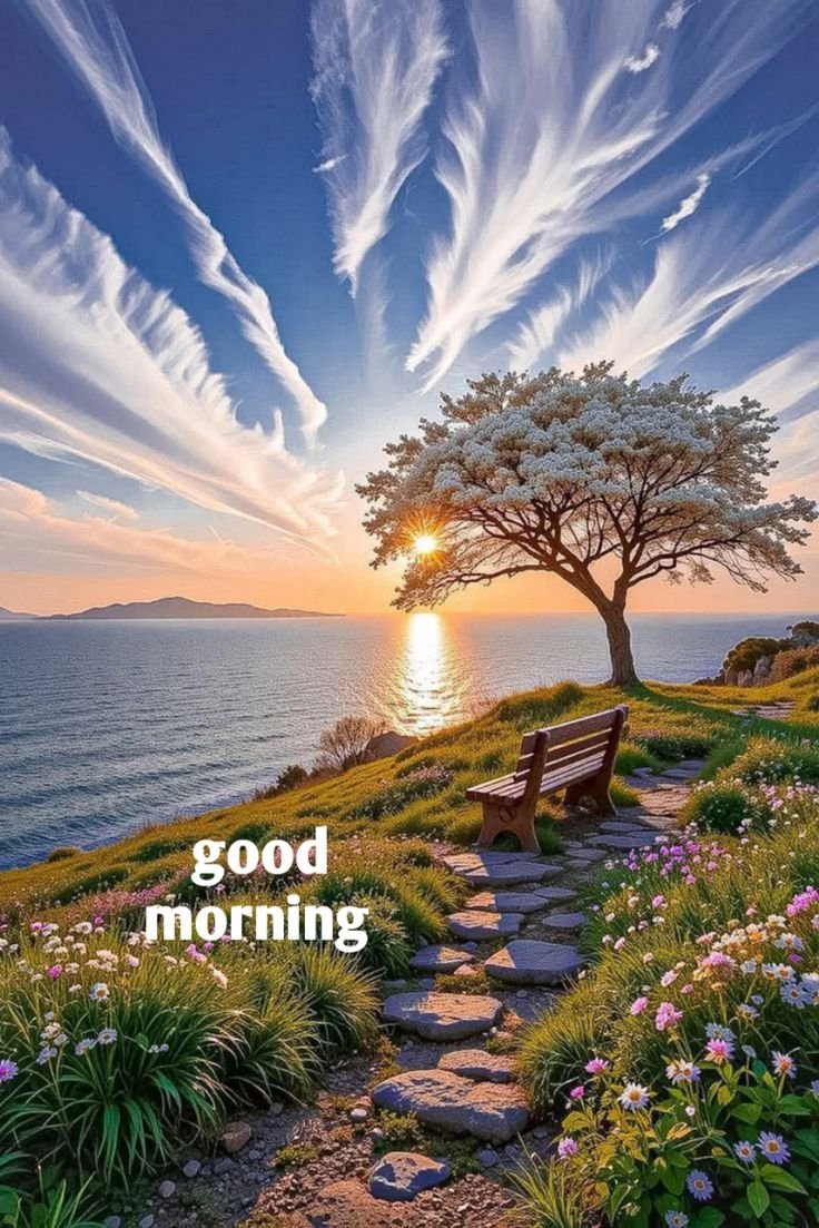 Village good morning nature images